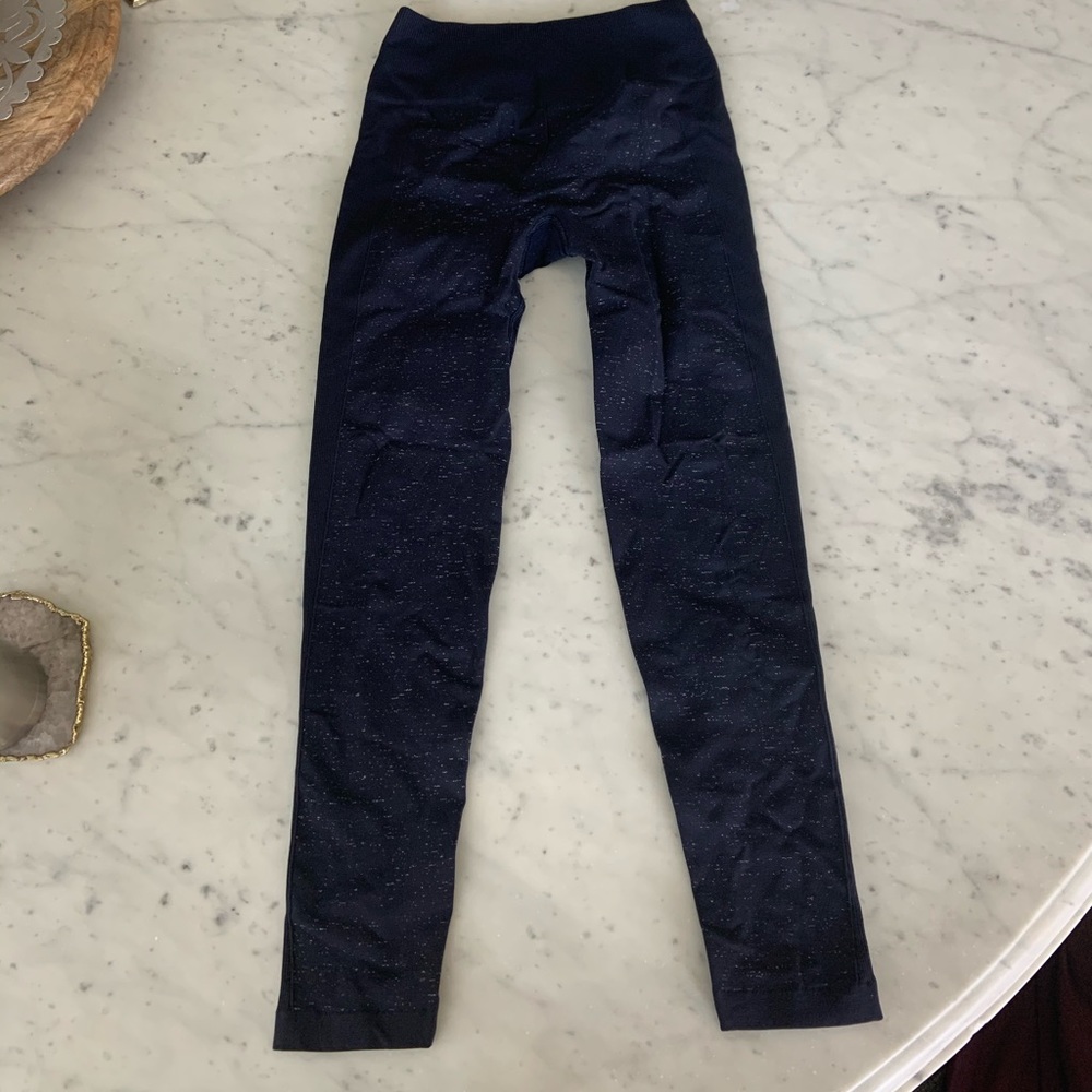 Navy blue speckled lululemon leggings seamless